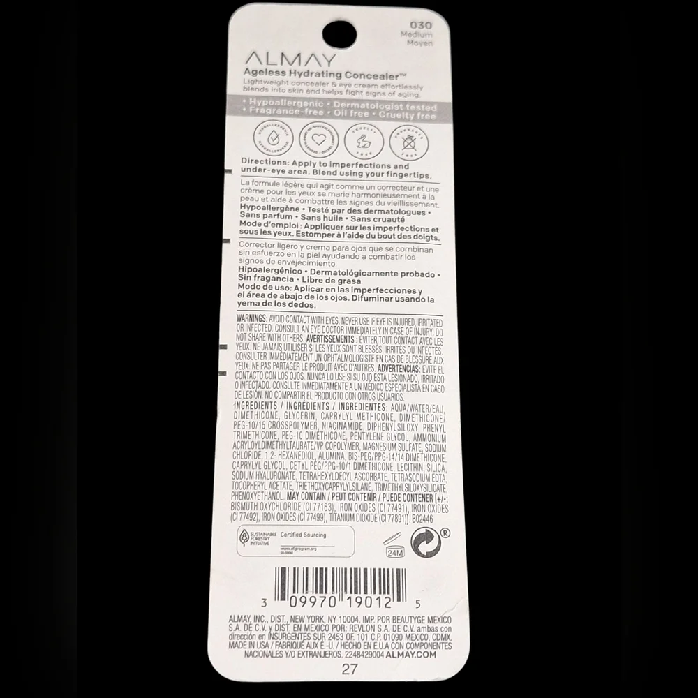Almay Ageless Hydrating Concealer - Medium #030